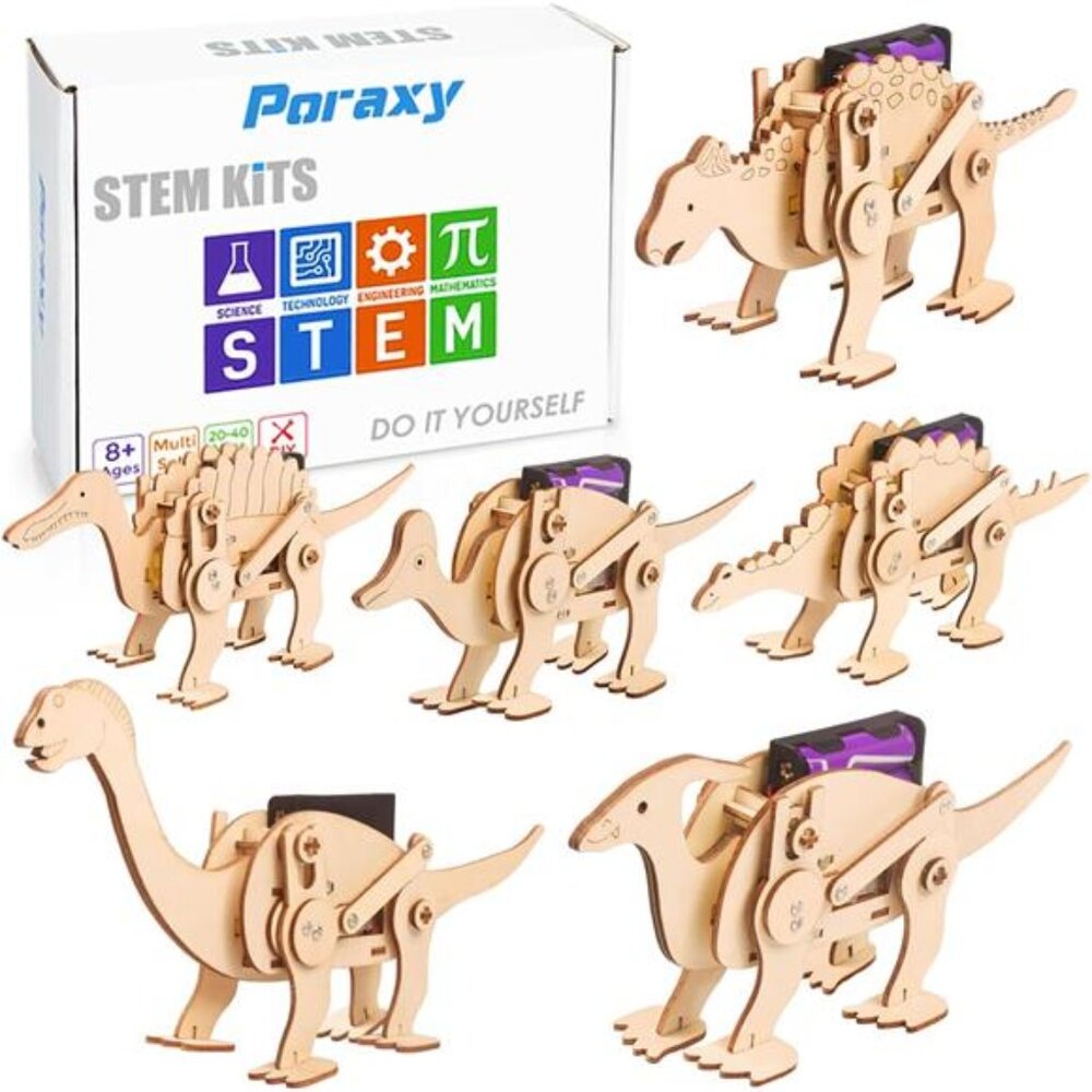 Educational Dinosaur Toys‎ 6 Set STEM Kits for Kids Boys Girls Ages 8-10-12 Toys